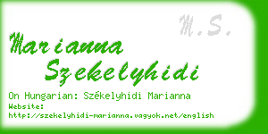 marianna szekelyhidi business card